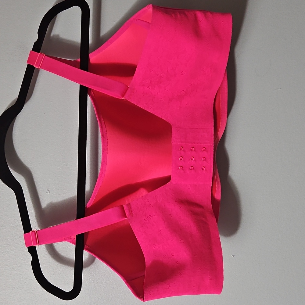 Aerie Smoothez Women's Pink Full Coverage Seamless High Waisted Bra Size XXL - Picture 2 of 16